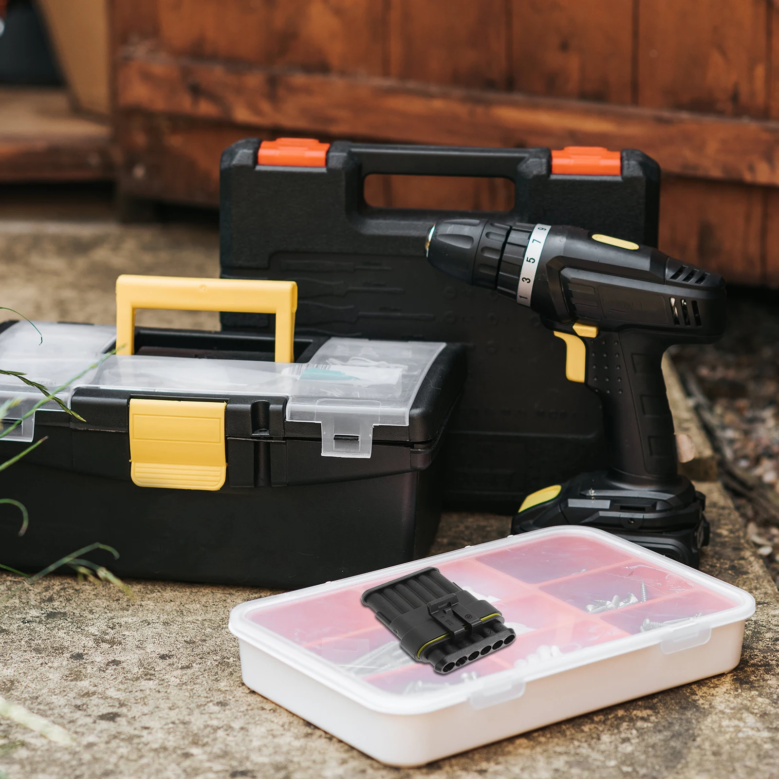 

6 Pin Electrical Connectors Male Female Wire Connector Waterproof Rubber Nylon Material Sturdy Connection Easy Installation