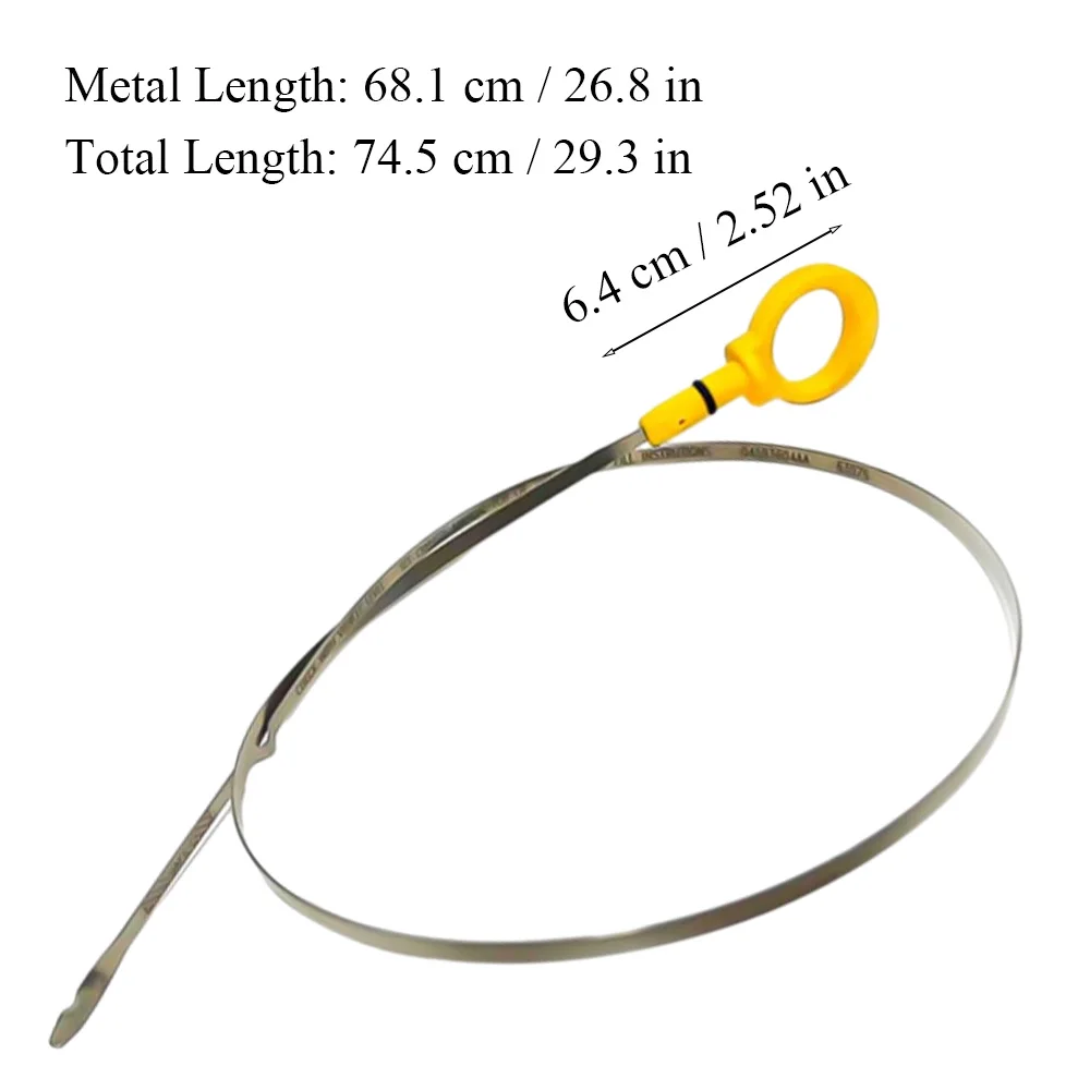 

Engine Oil Dipstick for Chrysler Town & Country Limited, LX, Touring, Touring Plus 2008 2009 2010 04593604AA 29.33 in