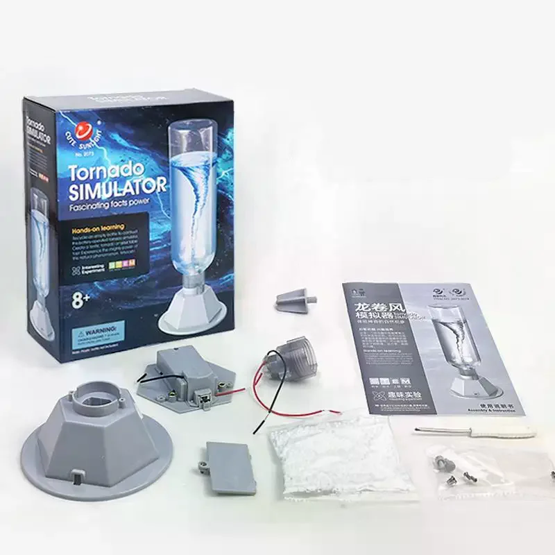 

Набор для легкой сборки: DIY-конструктор «Симулятор ветра и воды» (игрушка-твистер) для научно-познавательных занятий, обучающий подарок (бутылка не входит в комплект)