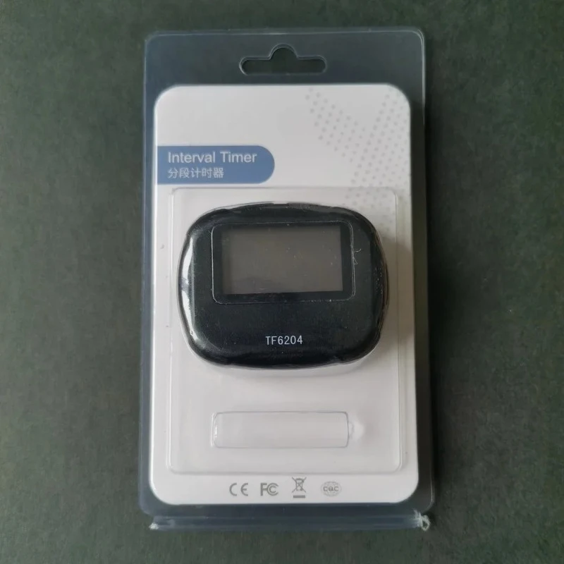TF6204 Electronic Interval Countdown Timer Segmented Sports Stopwatch for Gym Competitions
