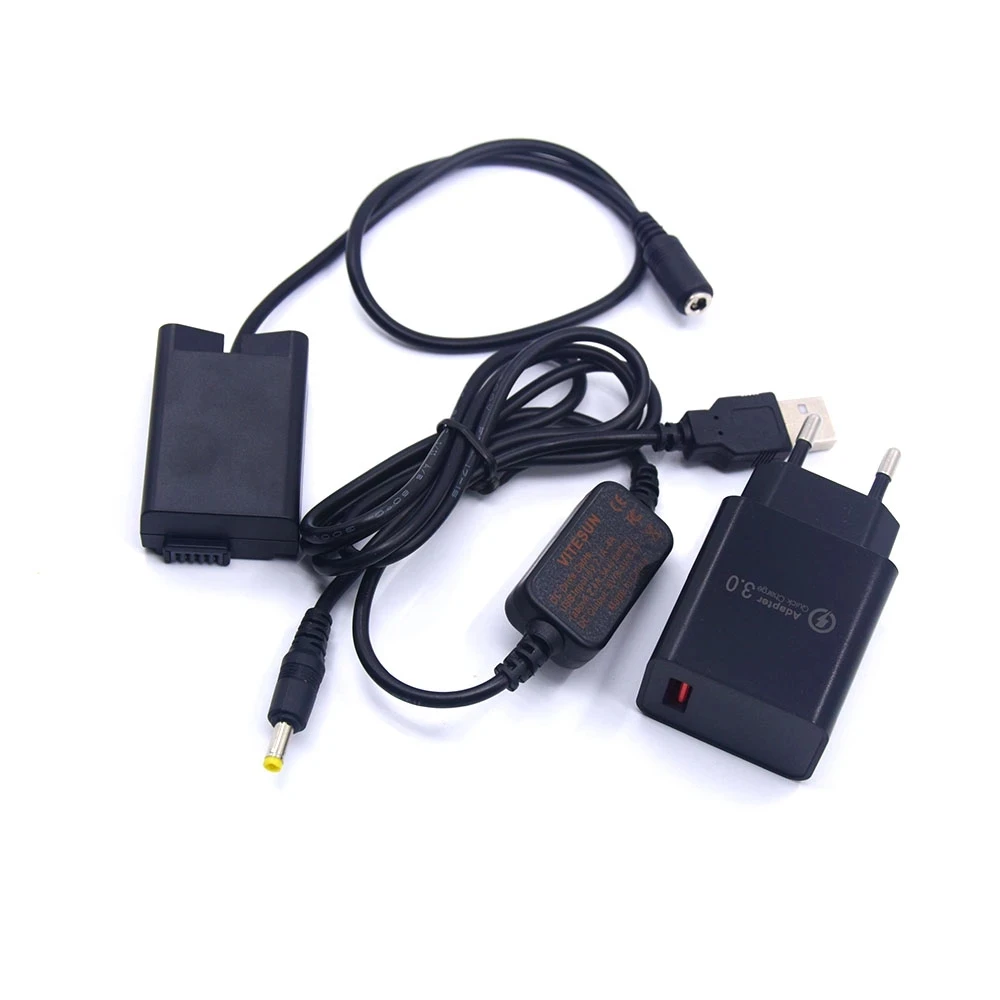

USB-зарядное устройство QC3.0 18 Вт + USB-кабель Power Bank EH-5A + соединитель постоянного тока EP-5G EN-EL25 поддельная батарея для камер Nikon Z50 ZFC