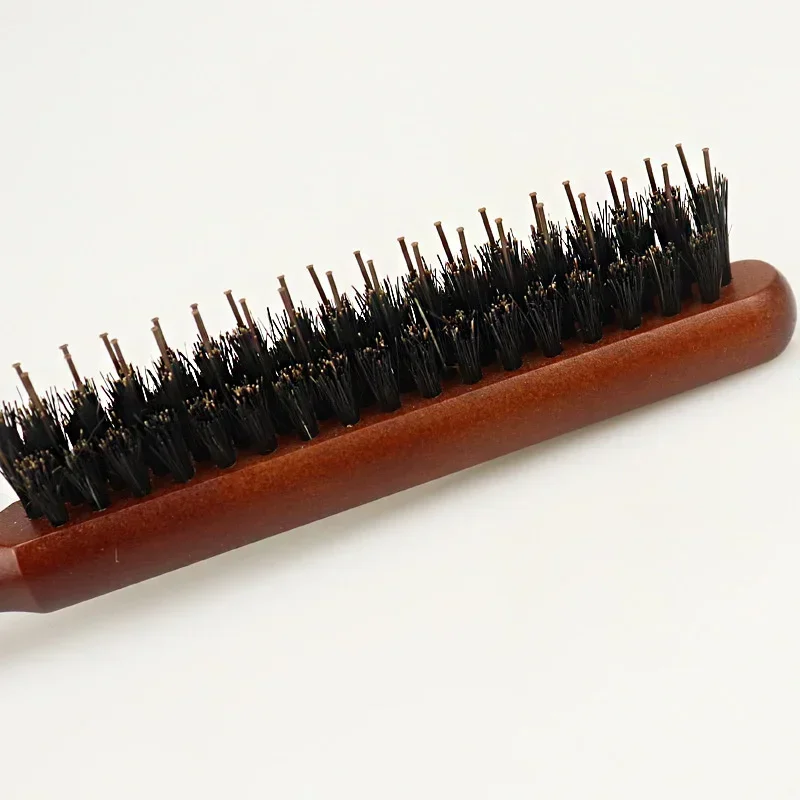 Salon Teasing Back Hair DIY Brushes Boar Bristle Wood Slim Line Comb Hairbrush Extension Hairdressing Professional Styling Tools