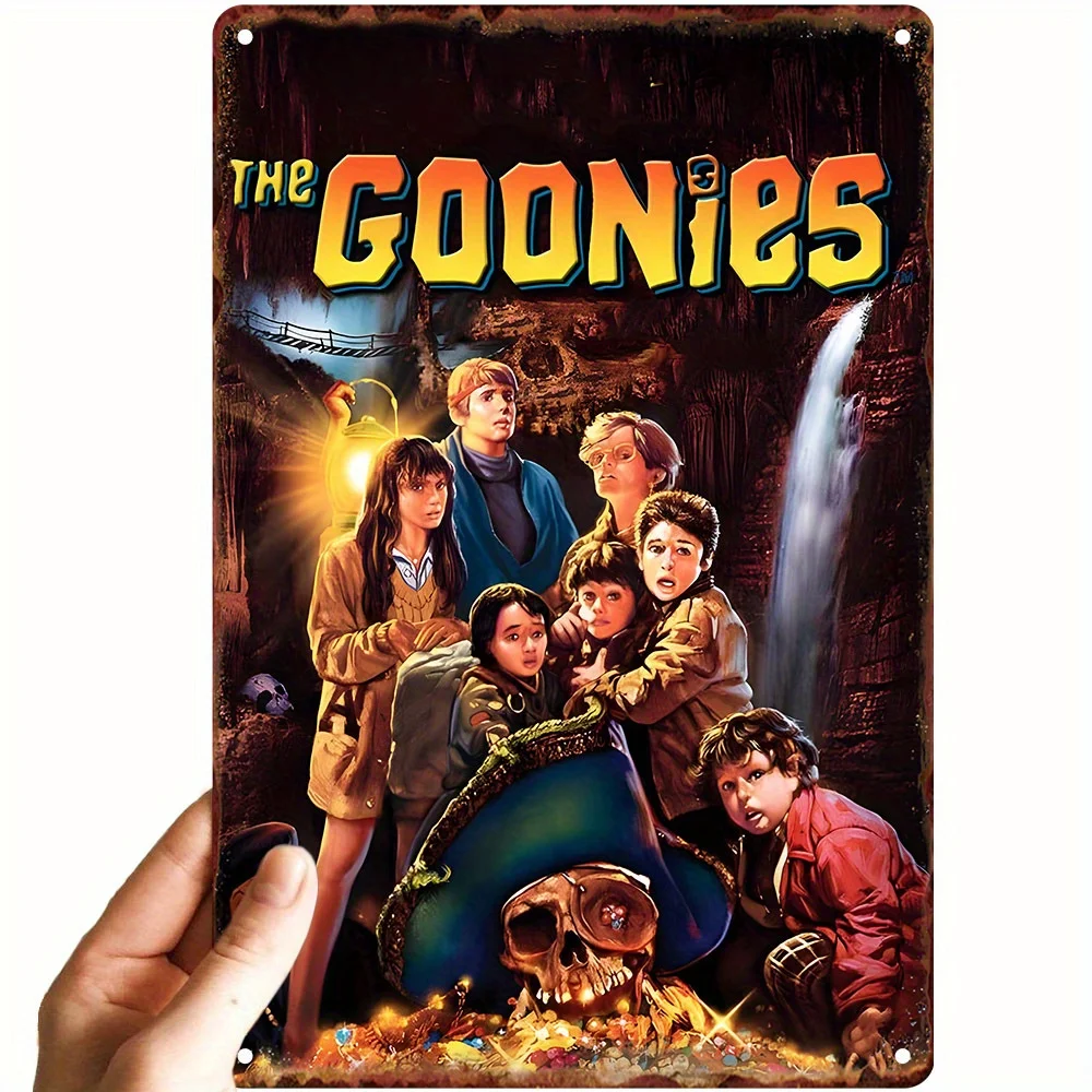 Gentleman Style "Crazy Treasure" Aluminum Metal Sign, Retro Movie Poster Mural, Durable Iron Decoration, Suitable for Home, B