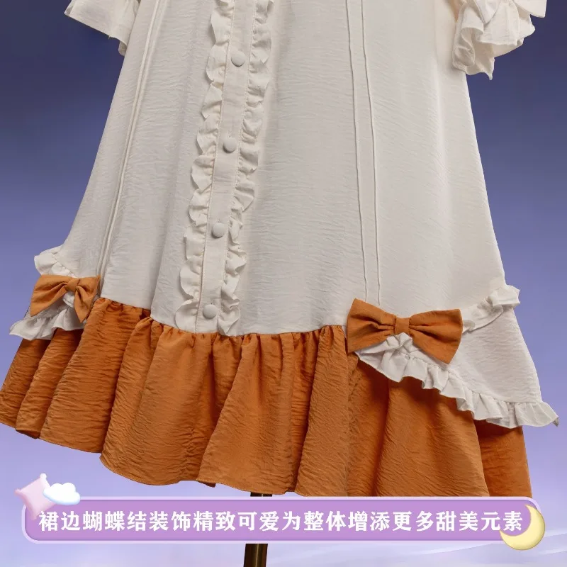 Sandrone Pajamas Game Genshin Impact Marionette Cosplay Soft Cute Lolita Wig Homewear Women Female Halloween Party Costume view 4