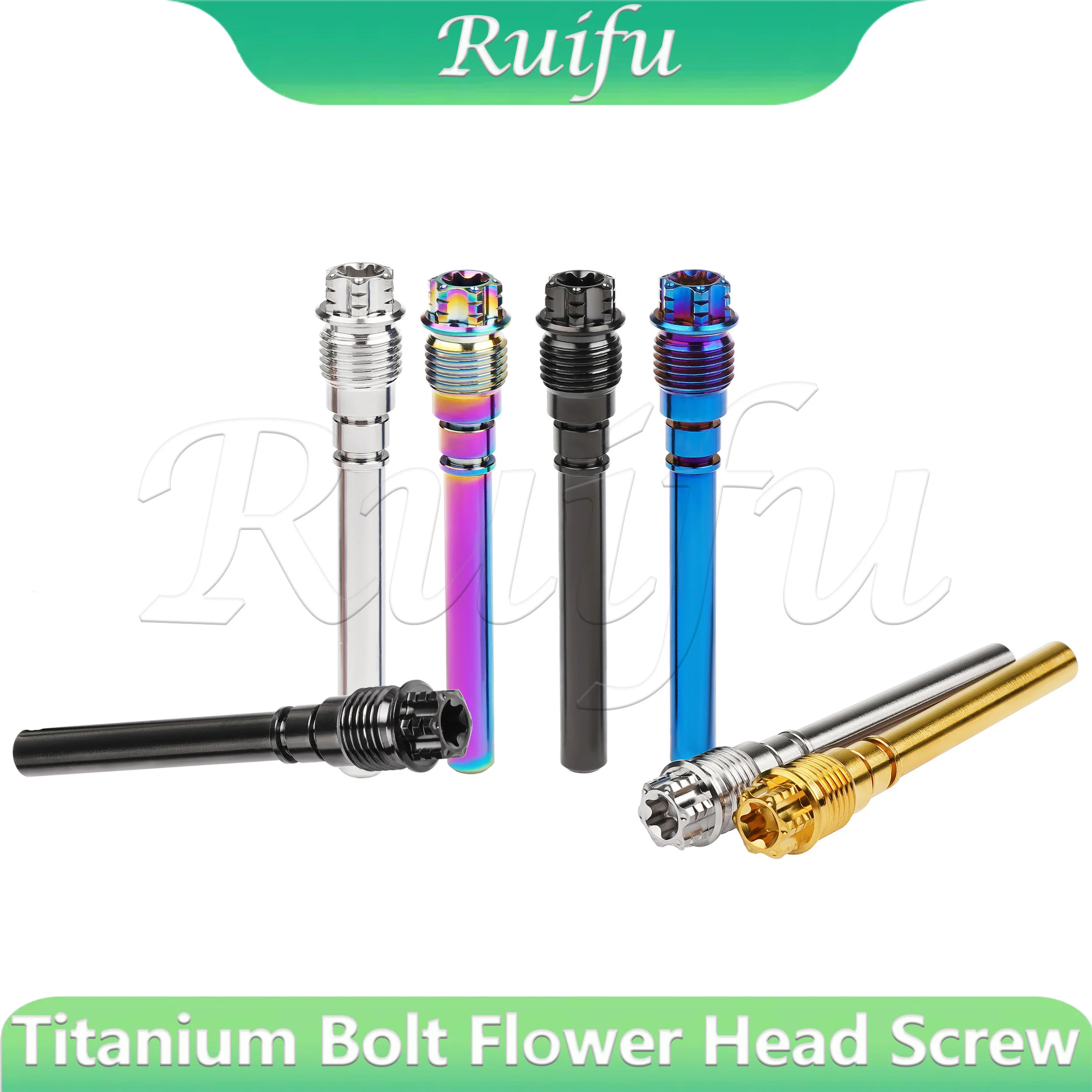 Ruifu Titanium Bolt Flower T30 Head Screw Waterbird Brake Pins for Motorcycle Oil Pan Disc Brake Bolt Caliper Guide Pin