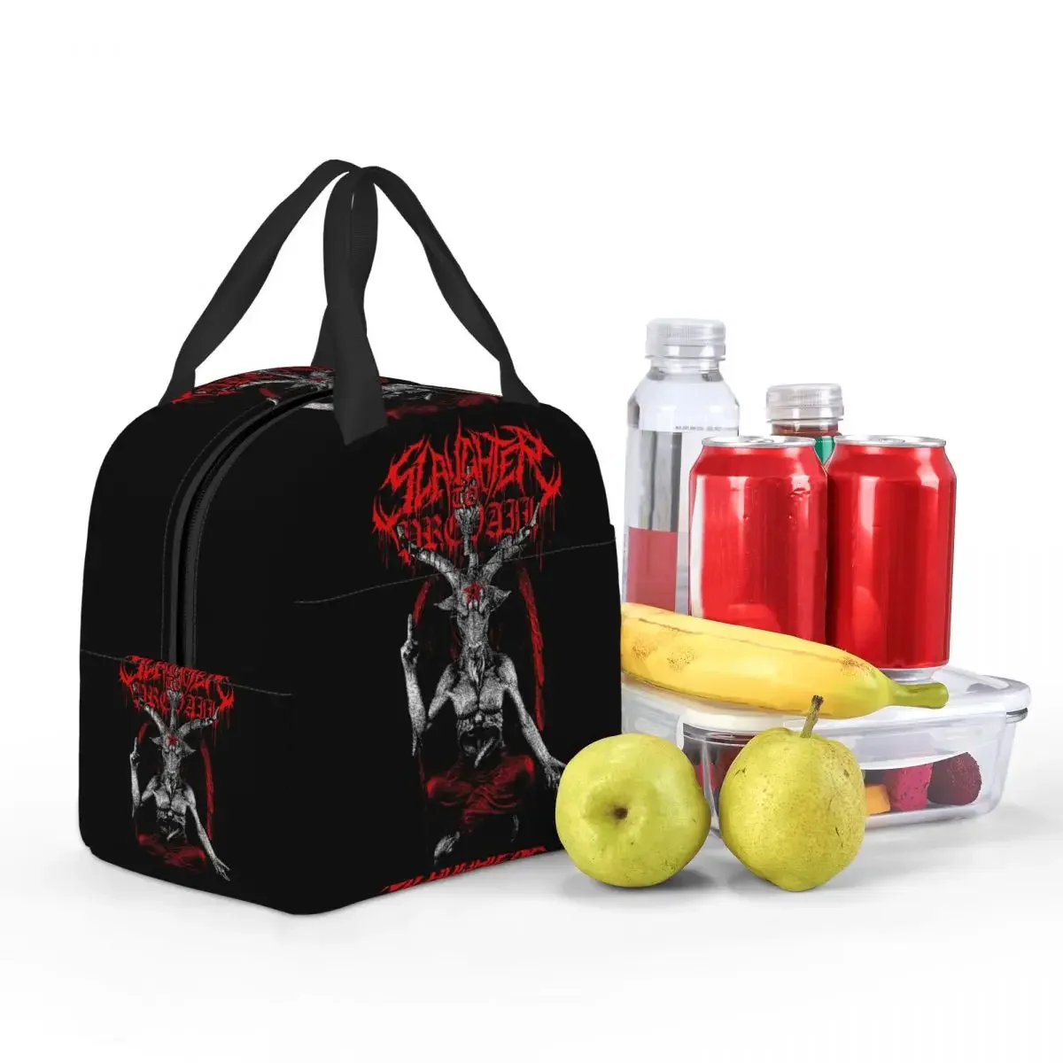 

Изолированная сумка для обеда Slaughter To Prevail Darkness Music Band для женщин и детей, портативные контейнеры для еды, термосумка для обеда