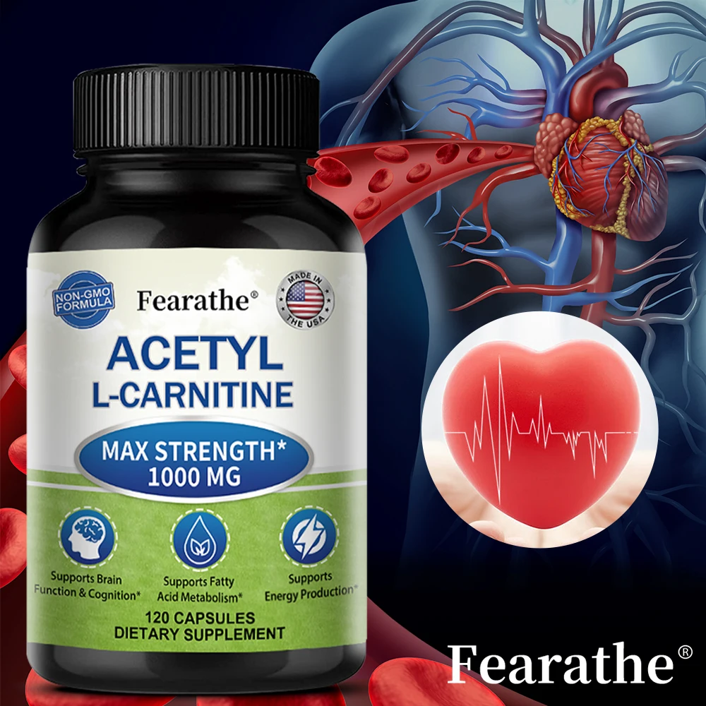 

Acetyl-L-Carnitine Helps with Energy Production,Supports Brain Health and Cognitive Function,and Supports Cardiovascular Health