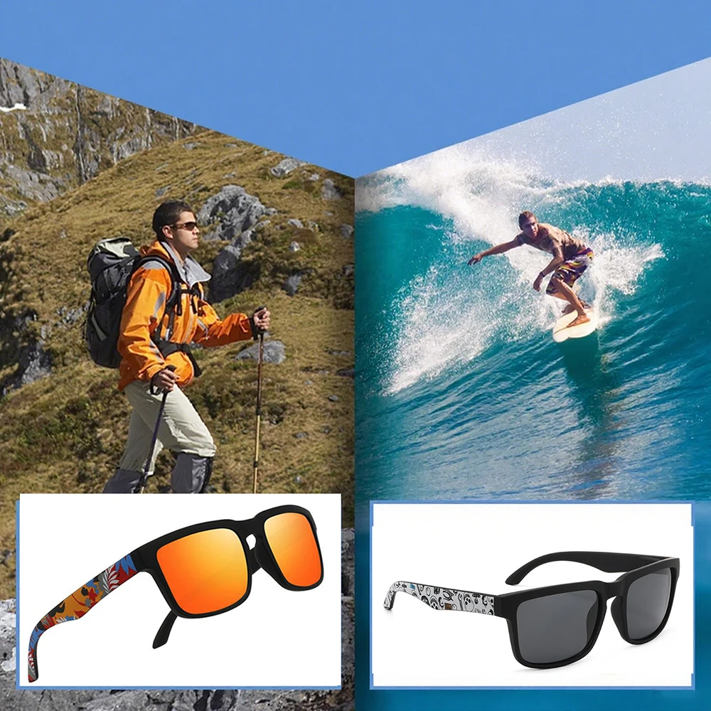 

Personalized Sunglasses Frame Color Graffiti Driving Fishing Leisure Glasses Men Polarized Fishing Sunglasses Outdoor Sports