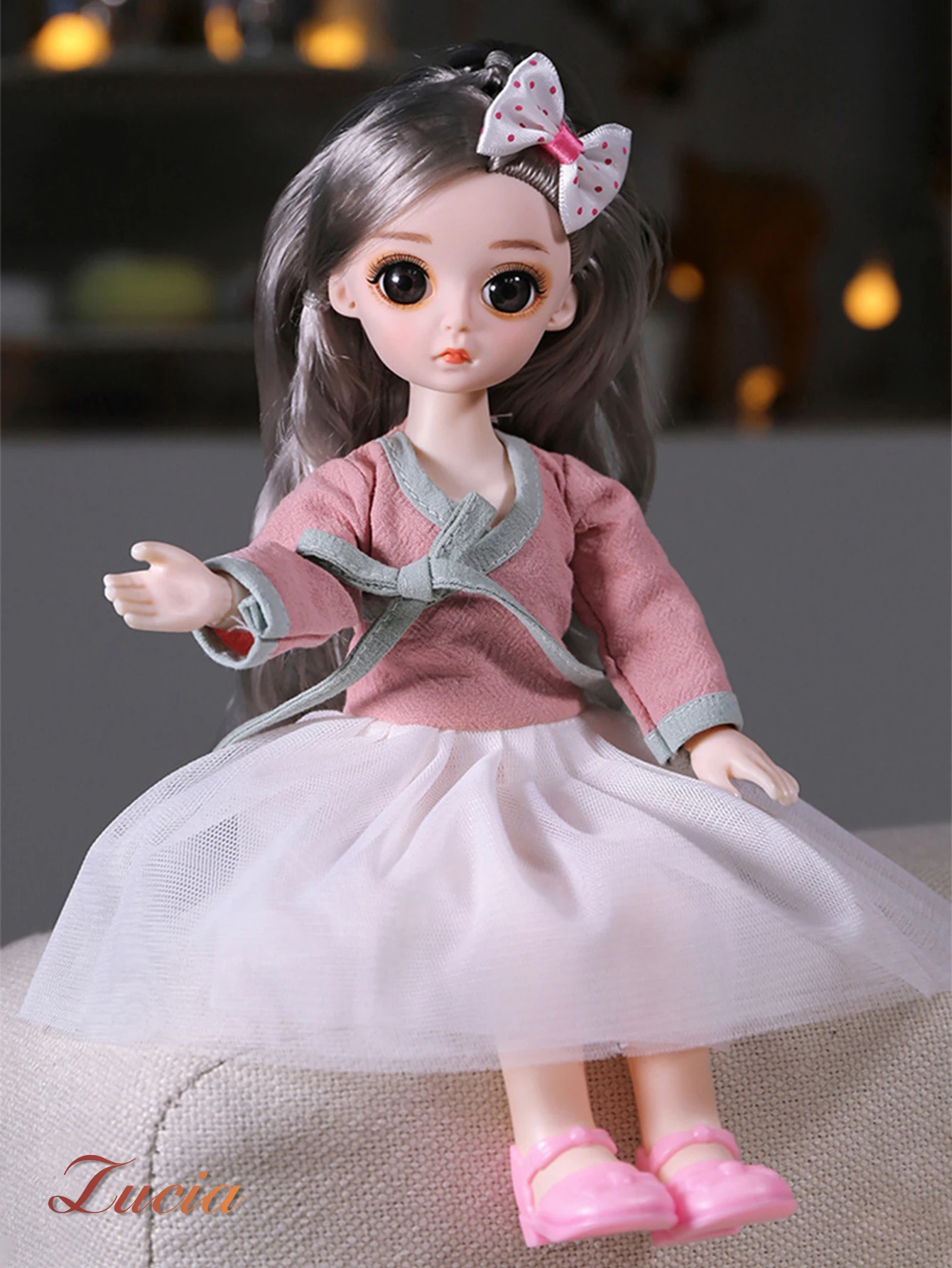 Halloween presentes de natal para meninas 30cm princesa boneca jogando papel de uma playhouse simulado vida conjunta atividade vestir-se