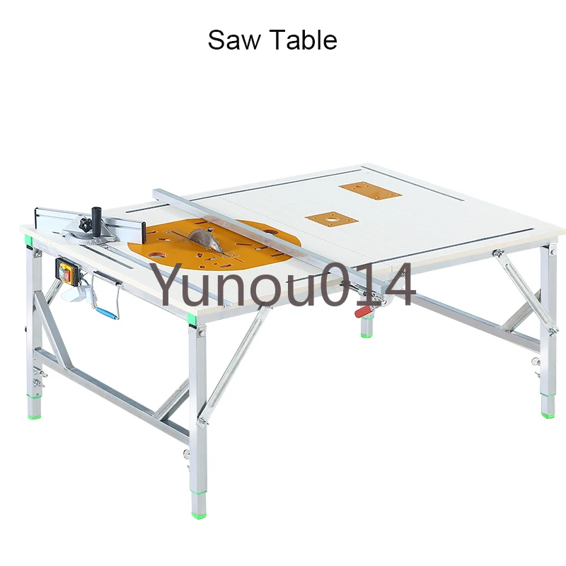 

Small Folding Saw Table, Portable Woodworking Electric Saw Table, 80x120cm, DIY Lifting Work