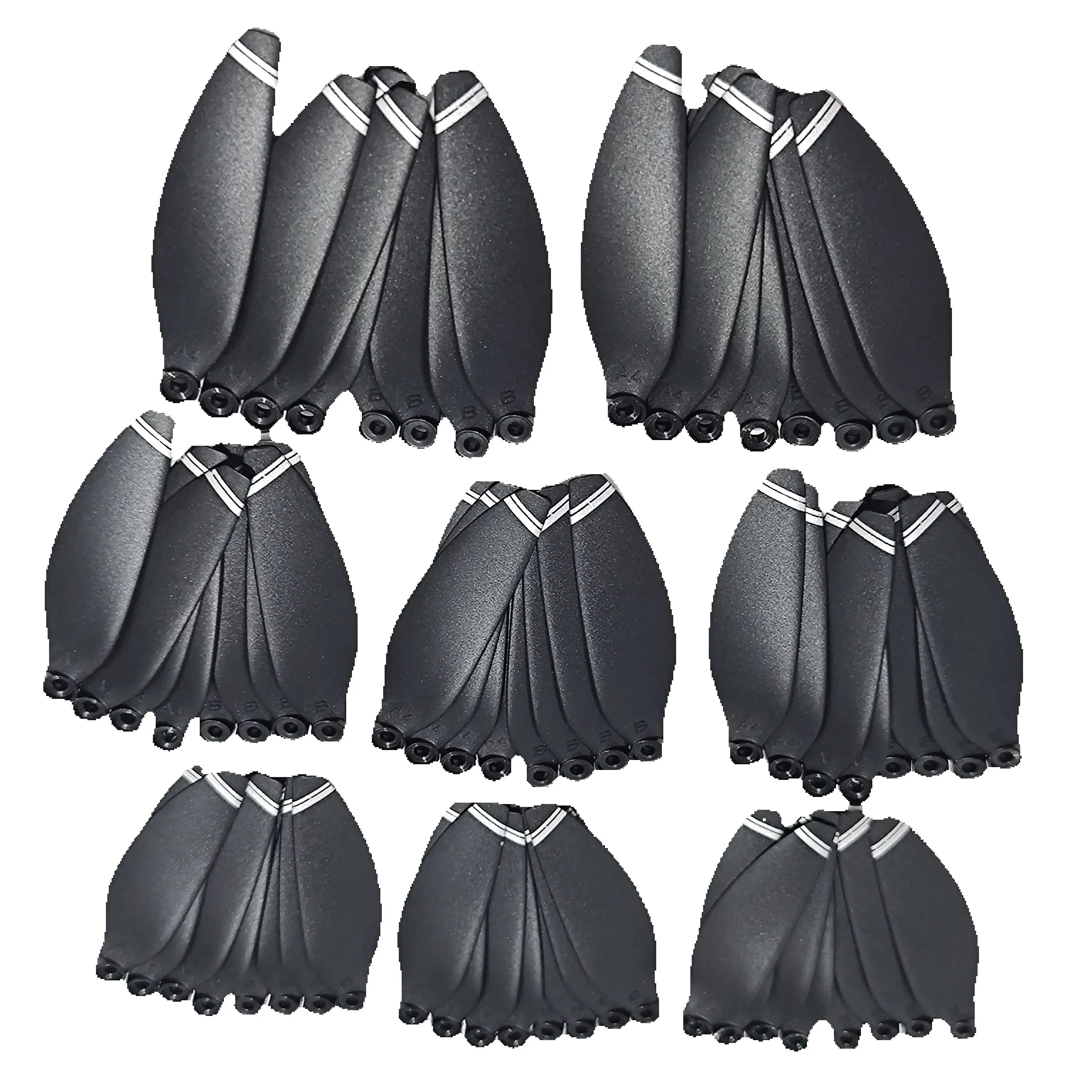 Oryginalny składany dron A13 Pro A13PRO z funkcją unikania przeszkód, bezszczotkowy quadcopter RC, część zamienna - śmigła w kształcie liścia klonu, 64 sztuki (8 zestawów)