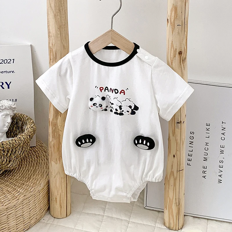 

Летняя тонкая хлопковая верхняя одежда с героями мультфильмов Rer 2024, одежда для малышей, модный костюм Cler для младенцев и малышей