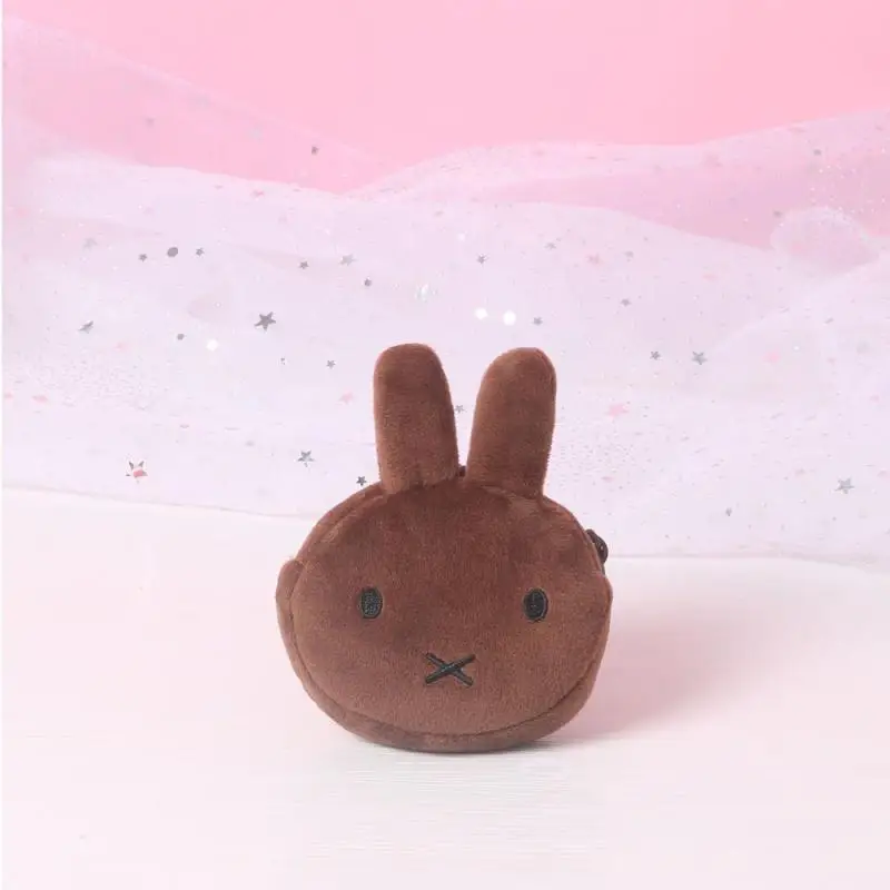 Miffy Rabbit 2025 New Earphone Bag Kawaii Cartoon Rabbit Zipper Earphone Bag Portable Hanging Wallet for Going Out