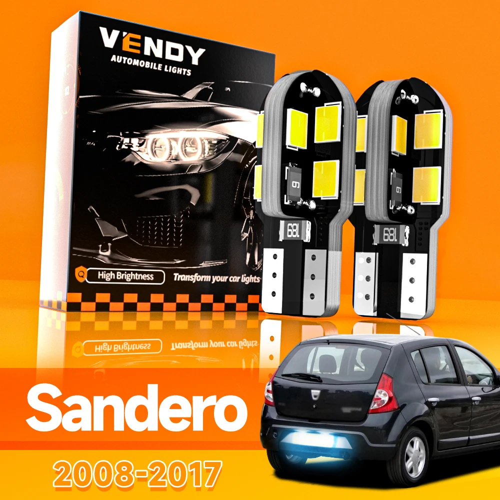

2pcs For Dacia Sandero 2008-2017 LED License Plate Light 2009 2010 2011 2012 2013 2014 2015 2016 Canbus Accessories