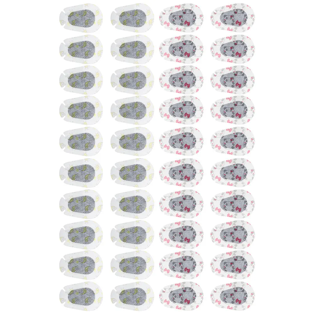 

40 Sheets Eye Patches Cartoon Design Amblyopia Correction Patches Portable Light Blocking Eye Covers for Weak Sight