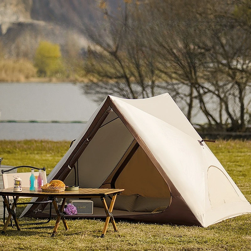 Automatic Pop Up Beach Tent Ultralight Portable Outdoor Camping Sun Shelter Instant Open Shelter Family Size Triangle Tent