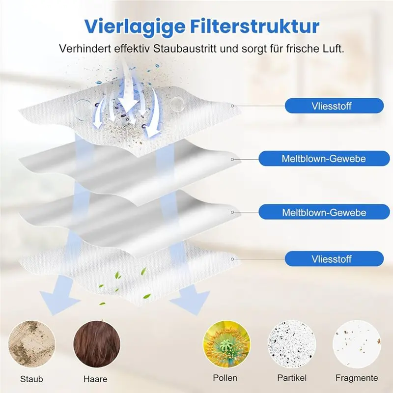 B06B-Vacuum Cleaner Bags For DJI Romo A/Romo S/Romo P Vacuum Cleaner, Large Capacity Non-Woven Fabric Vacuum Cleaner Bags