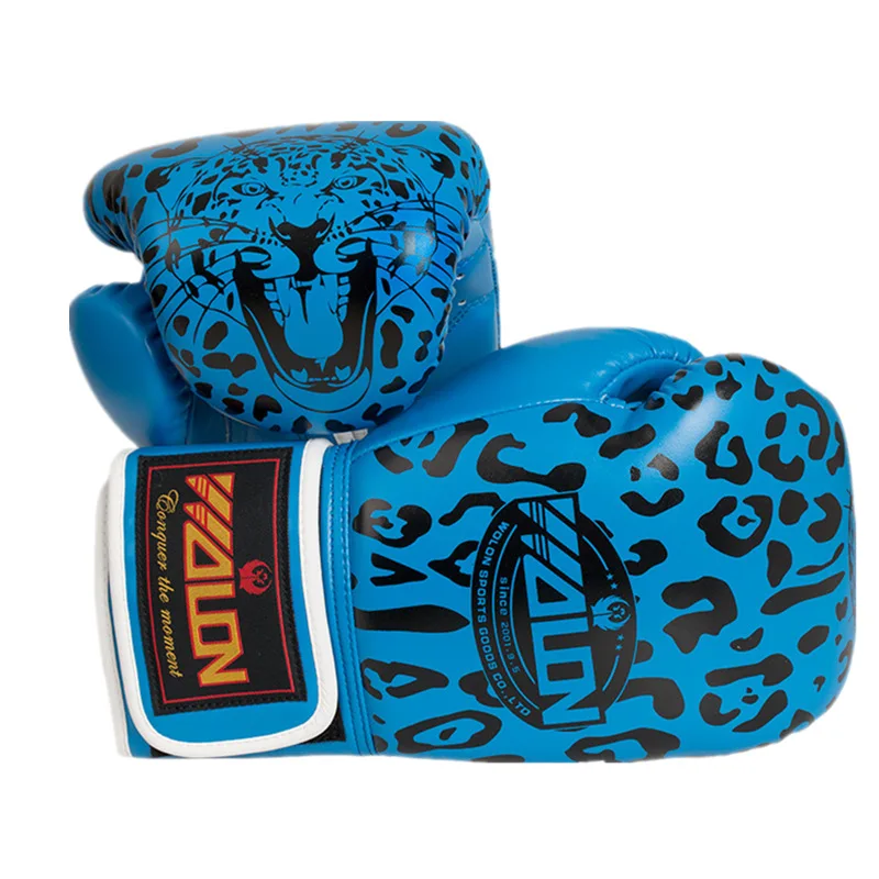 Boxing Gloves Muay Thai Boxing Boxing Gloves Leopard Print Adult Professional Training Sanda Punching Sandbag Gloves