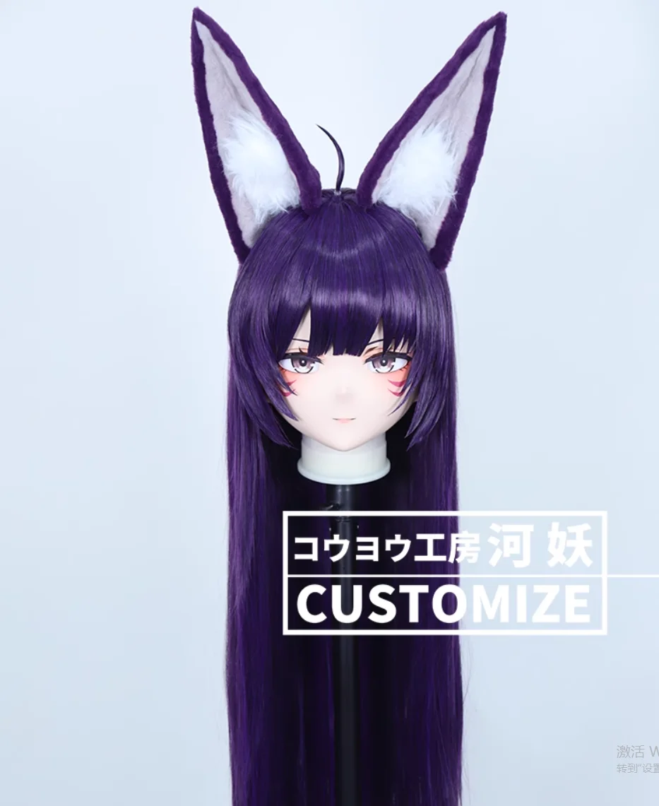 

C-10110 Customize Full Head Resin Cartoon Cosplay Japanese Character Anime Role Play Crossdress Kigurumi Mask With Back Shell