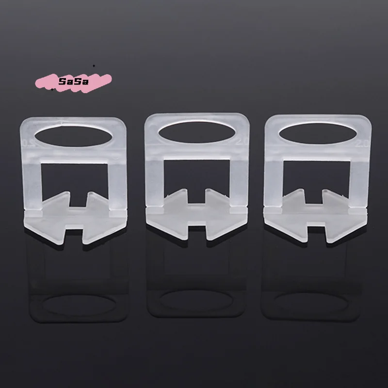 

100Pcs Ceramic Tile Leveling System Clips Spacers Laying Clips For Tile Laying Floor Wall Construction Tools 1/1.5/2/2.5/3mm