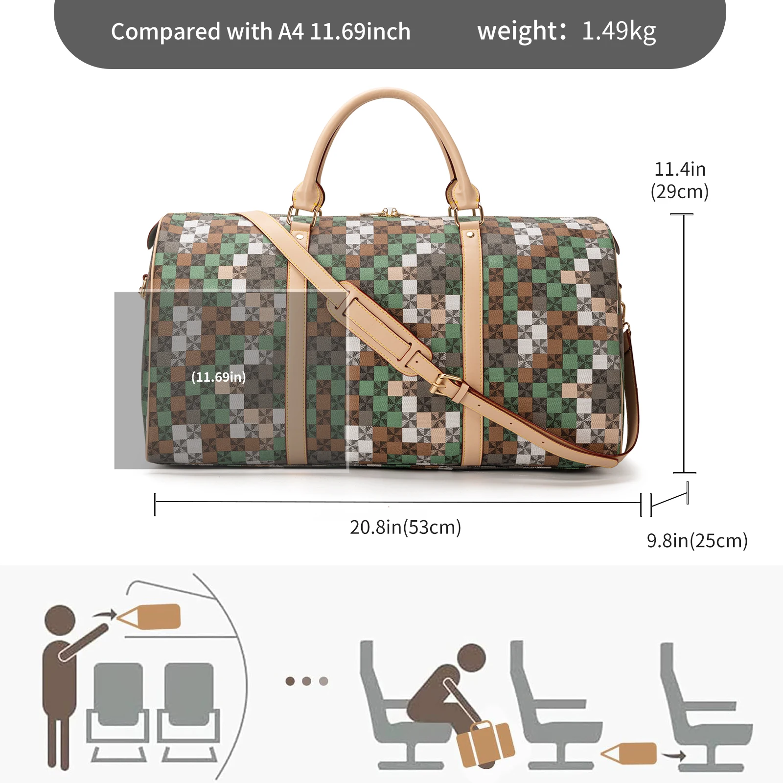 Designer Travel Bags Vintage Travel Totes for Men Fitness Suitcases Handbags Hand Luggage Women Travel Duffle Bags Luxury Brand