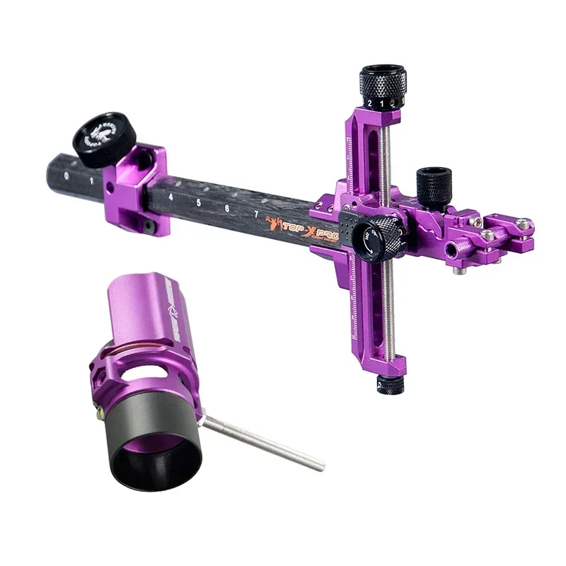 Boogschieten Carbon Zicht Verstelbare Compound Boog Zicht met 2/4/6/8X Lens 0.019 "optische Vezel L/R Hand Boog Jacht Schieten Doel
