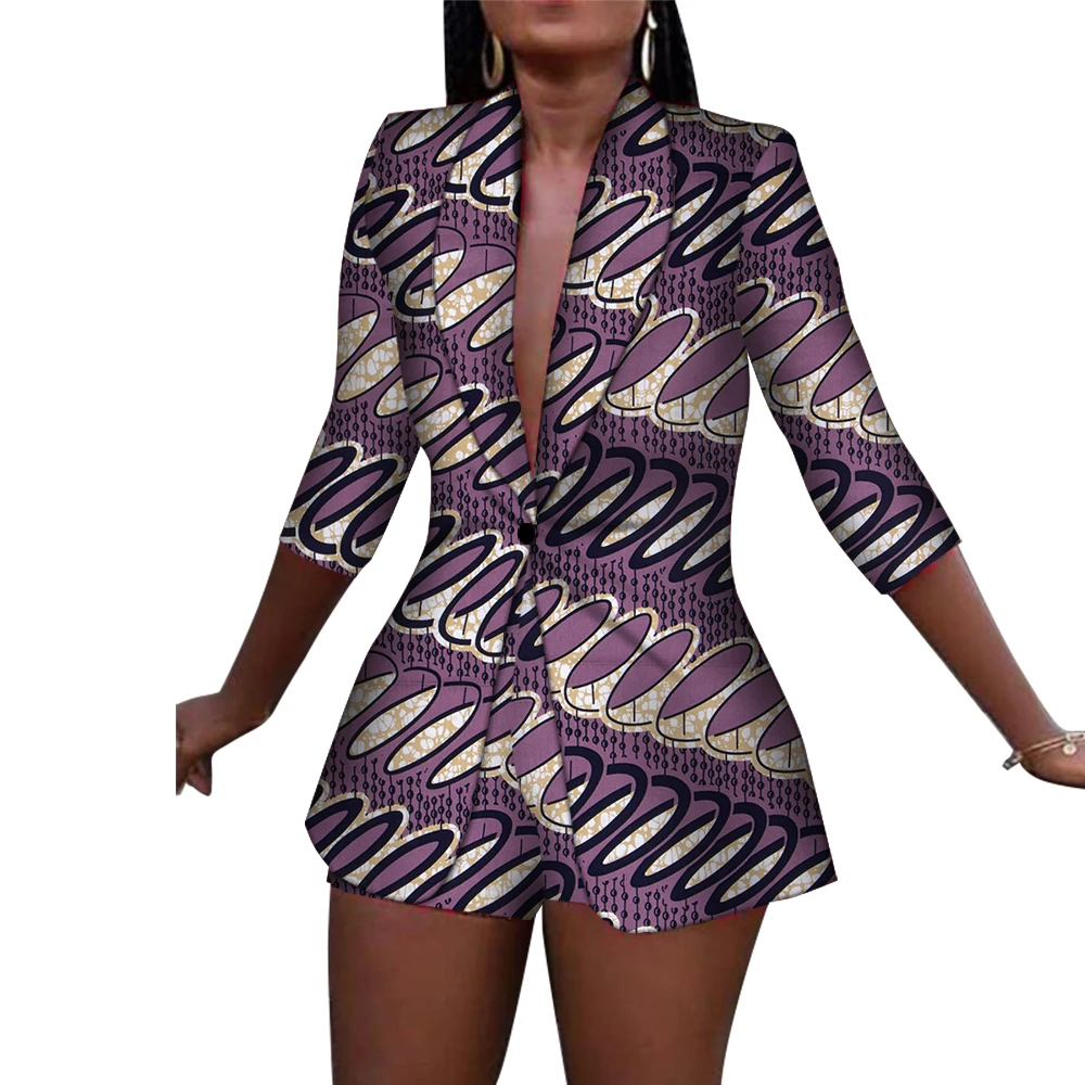 New Women Suit and Short Pants Sets Bazin Riche African Clothes 100% Cotton Print 2 Pieces Sets Women African Clothing WY3492