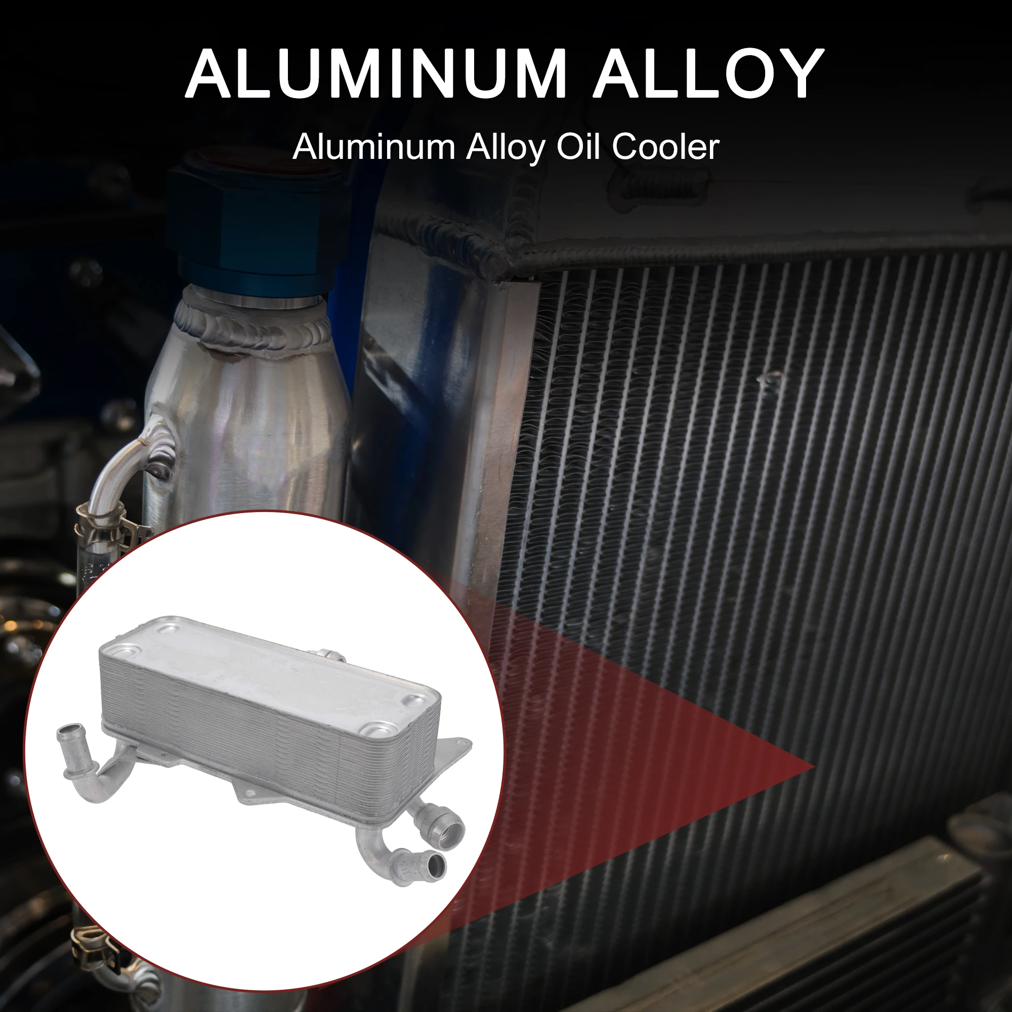 مبرد زيت المحرك UXCELL لمبرد زيت ناقل الحركة Audi A6 Quattro No.4H0317021H #3