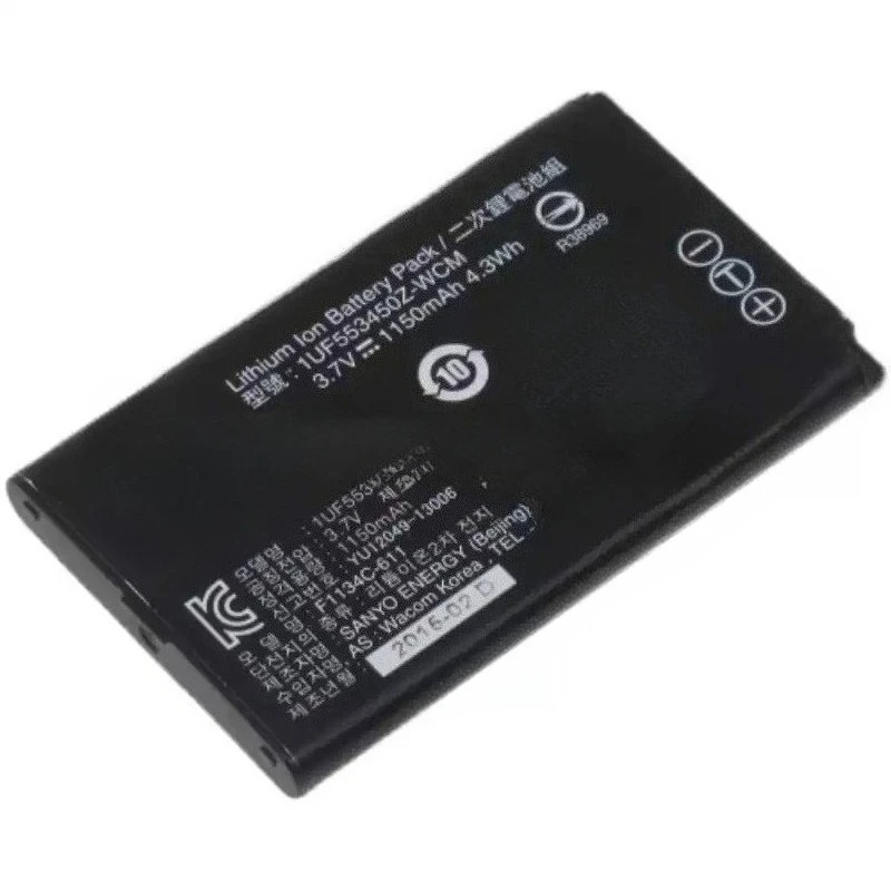 New 1UF553450Z-WCM 3.7V 1150mAh Battery For Wacom Bamboo ACK-40403 680 480 PTH651 1UF553450Z-WCM Battery 1150mAh(4.3Wh)
