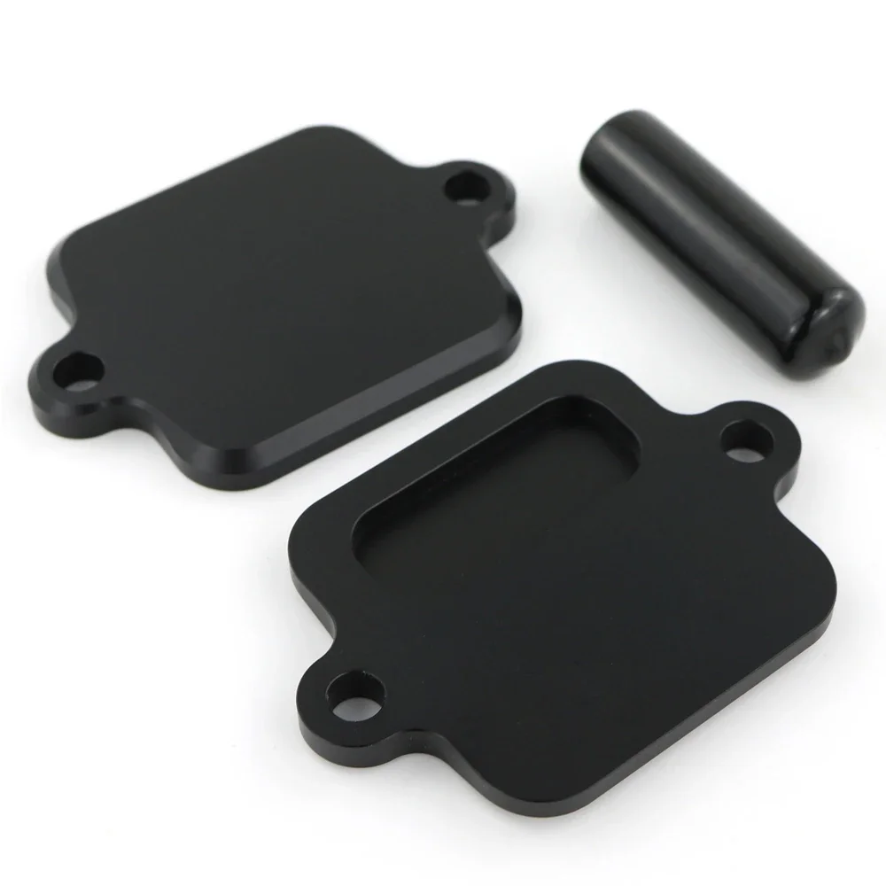 Motorcycle Smog Block Off Plate Cover Fit For Kawasaki  ZX-6R ZX6RR ZX-10R ZX-14R Concours 14 Z800 Z1000 Yamaha YZF R1 YZF R1M