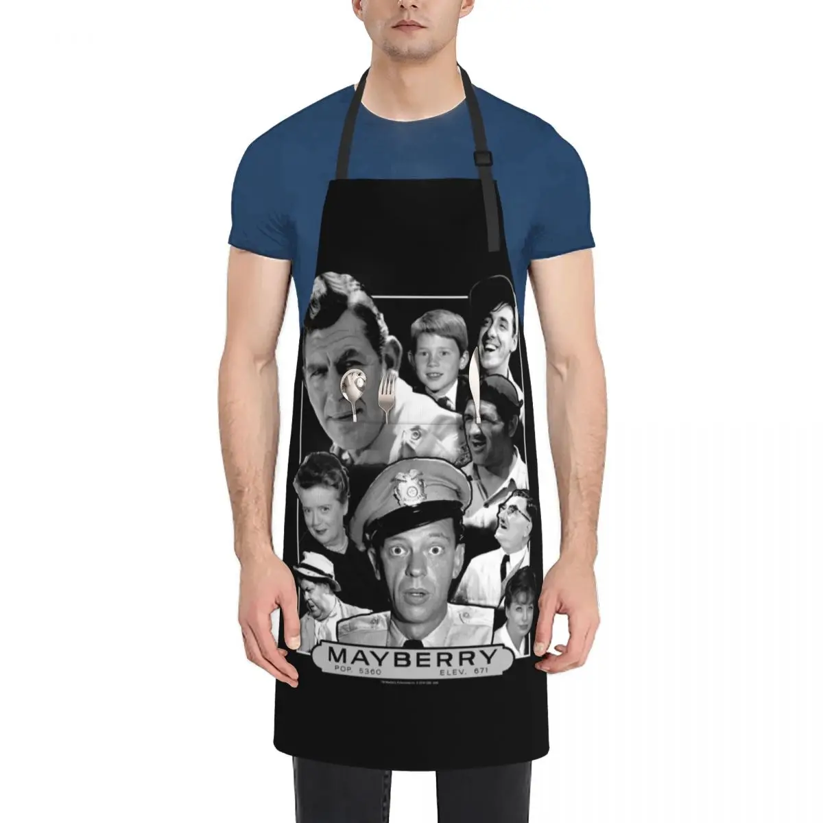 

ANDY GRIFFITH MAYBERRY Apron Kitchen Apras Man Camping Apron