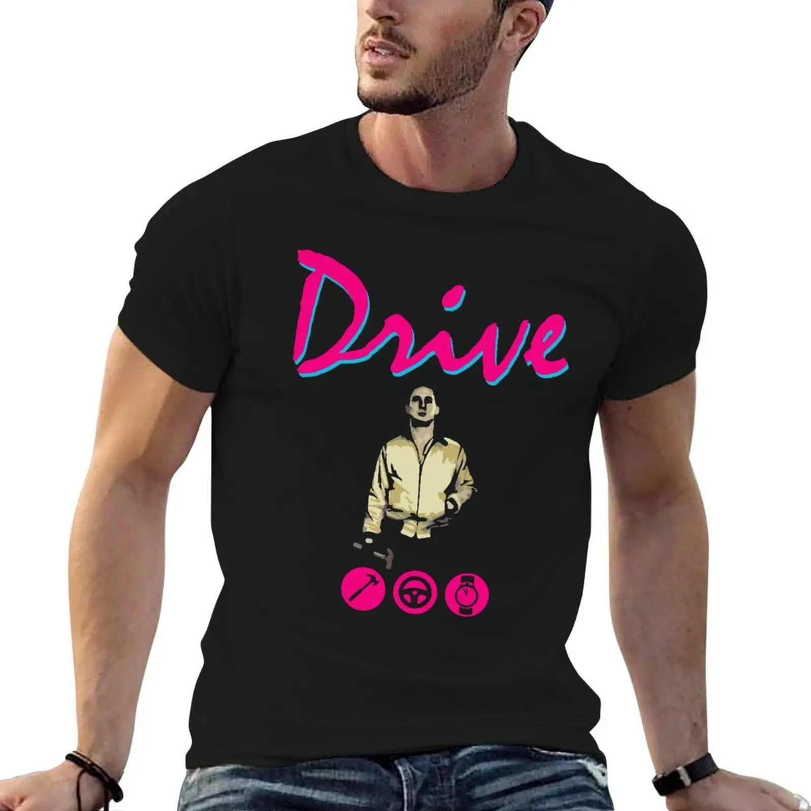 Drive Movie T-Shirt anime clothes anime shirt mens vintage t shirts