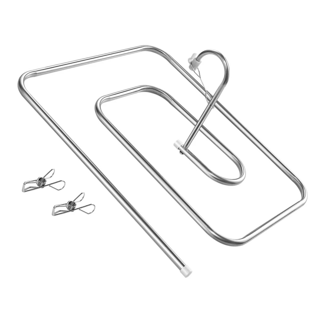 

1 set Stainless Steel Spiral Quilt Hanger Thickened Heavy Duty Clothes Drying Rack for Bulky Clothing Sheets Blankets