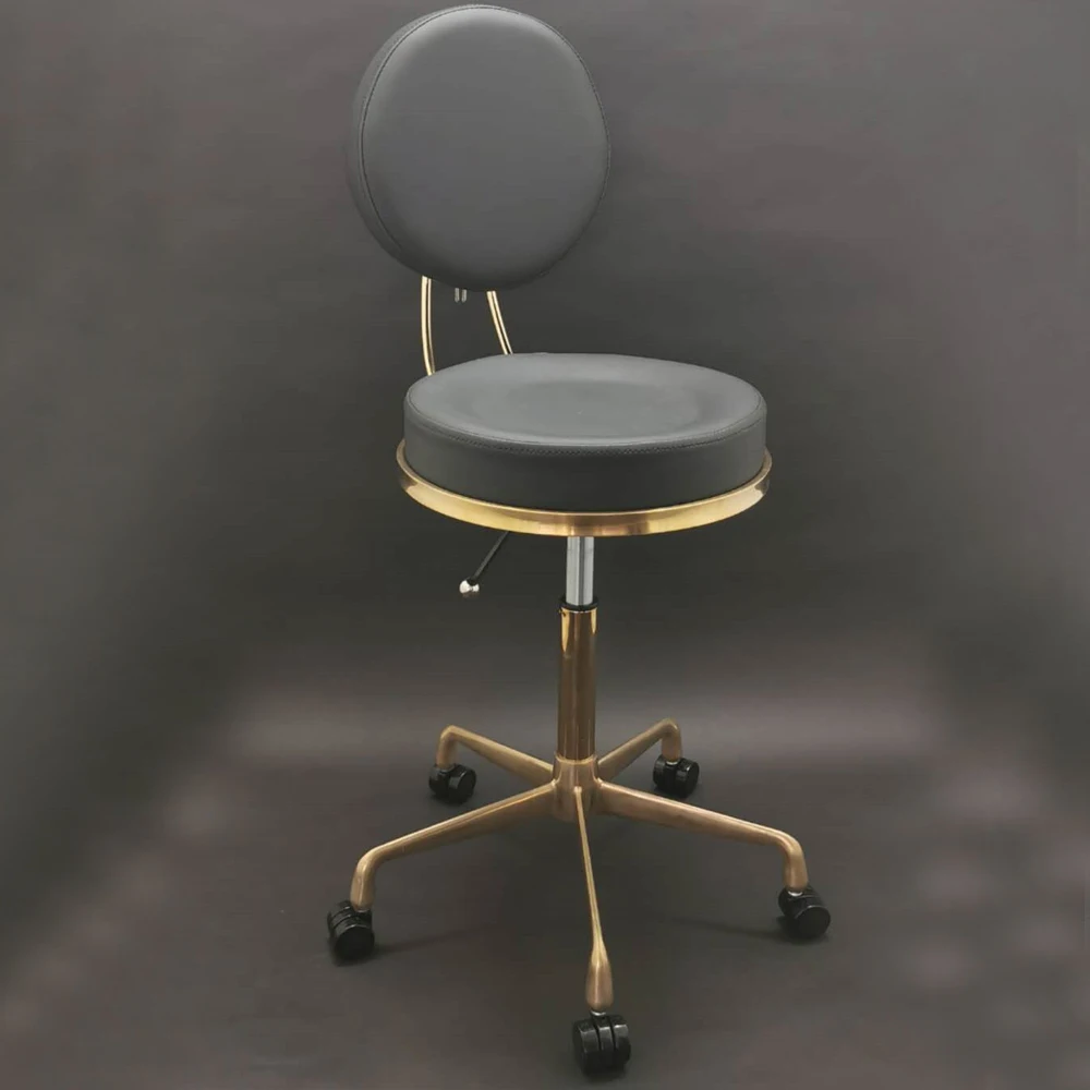 Backrest Beauty Stool Dining Chair Dressing Cafe Dentist Bar Chairs Spa Beauty Salon Furniture Tattoo Master Customized Stools