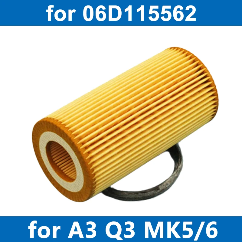 1/6/10PCS Car Oil Filter 06D115562 For B7 C6 A3 A4 A6 Q3 MK5/6 SCIROCCO TOURAN EXEO TOLEDO ALTEA LEON OCTAVIA X-BOW 2.0T 2.5 FSI