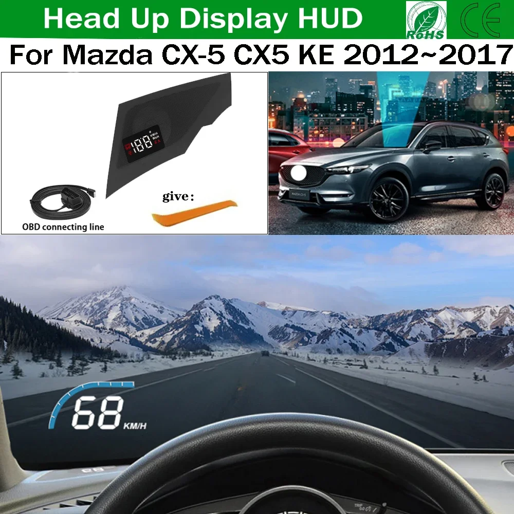 For Mazda CX-5 CX5 KE 2012 2013 2014 2015 2016 2017 OEM Hidden HUD Head Up Display Speedometer Windshield Car Projector Alarm
