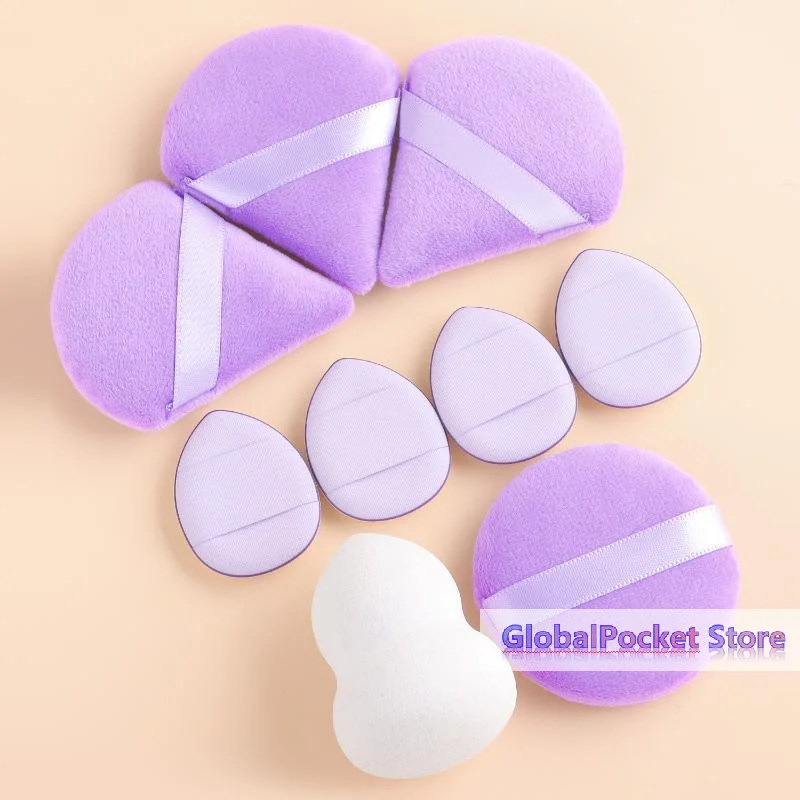 [TG823]9Pcs Professional Makeup Sponge Set Soft Gentle Multi Purpose Tools For Perfect Foundation Powder And Blush Application