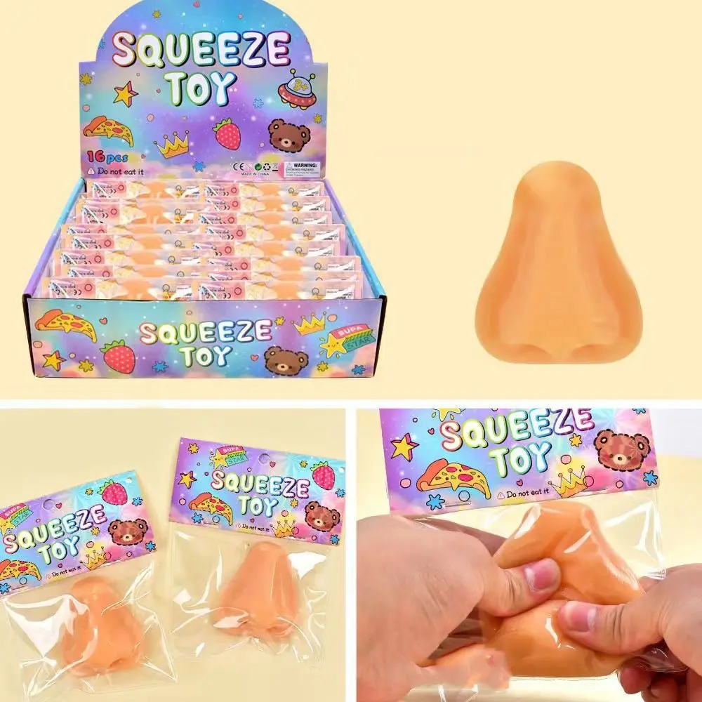 Caractéristiques du visage modèle nez pincement jouet solide Simulation simulé nez pincement jouet créatif réaliste TPR presser jouet