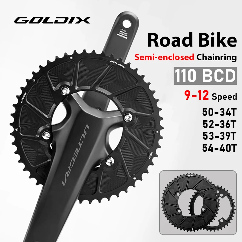 

GOLDIX Road Bike Chainring 110BCD 9-12S Bike Chainring Aluminum Alloy Bicycle Chainwheel for SHIMANO 105 R7000 R8000 R9200