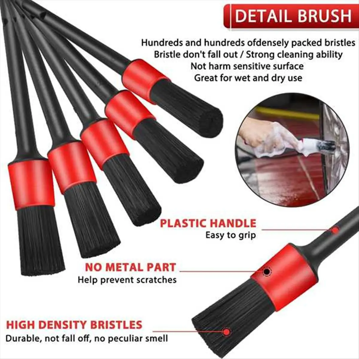 جديد 9 قطعة مجموعة فرشاة تفصيل السيارة بما في ذلك فرشاة التفاصيل فرشاة سلك فرشاة مكيف الهواء فرشاة تنظيف مجموعة رأس #3