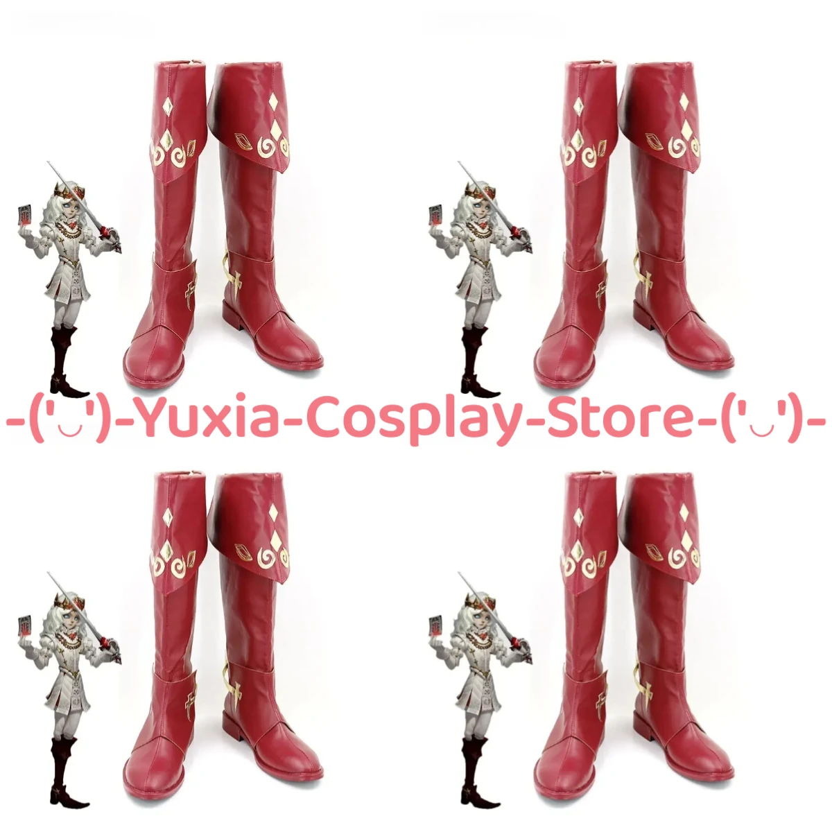 

Юксиакосплей! Identity V фотограф обувь для косплея аниме игровой персонаж реквизит ботинки из искусственной кожи Хэллоуин карнавальный костюм для вечеринки