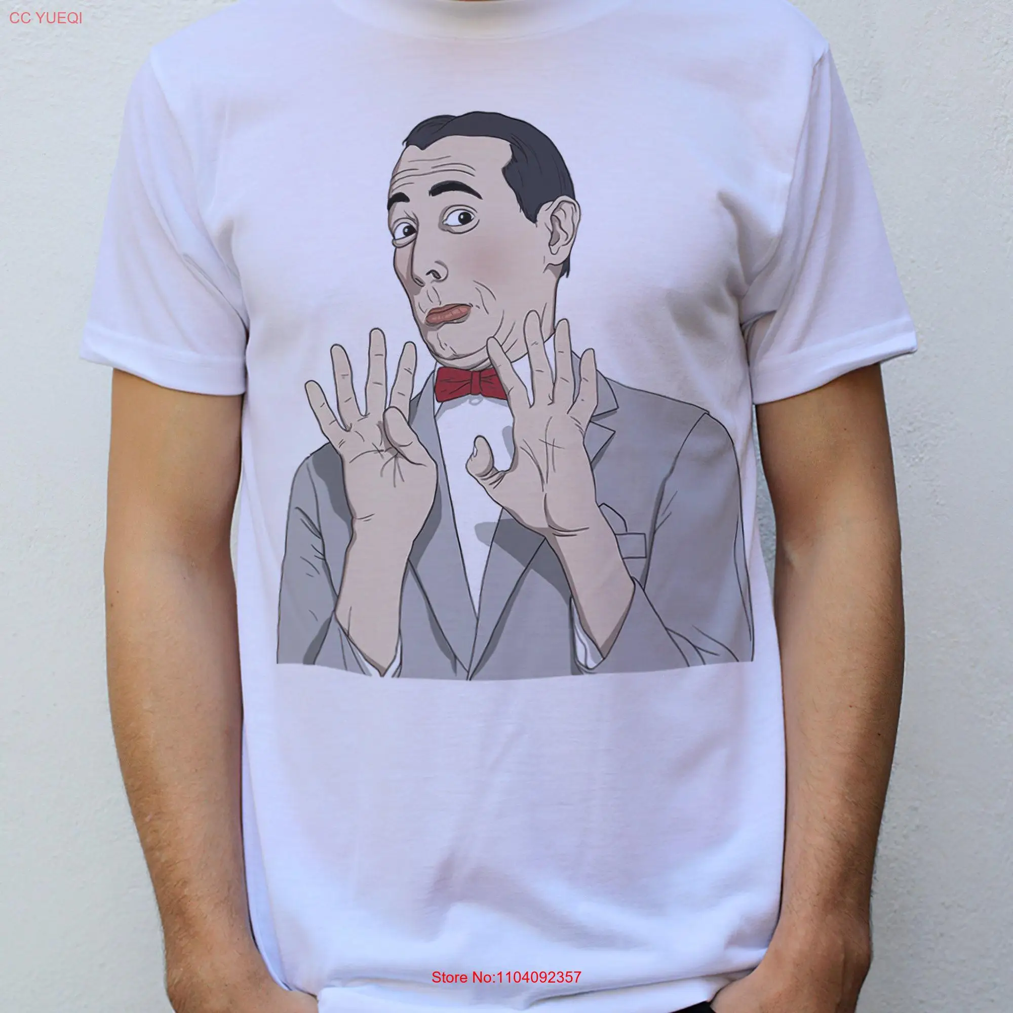 Pee Wee Herman T shirt long or short sleeves