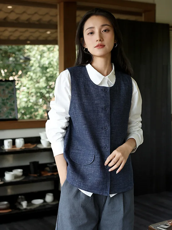 

Новая зимняя женская хлопково-льняная верхняя одежда в китайском стиле Crion Jaet, цветной хлопок, окрашенный вручную