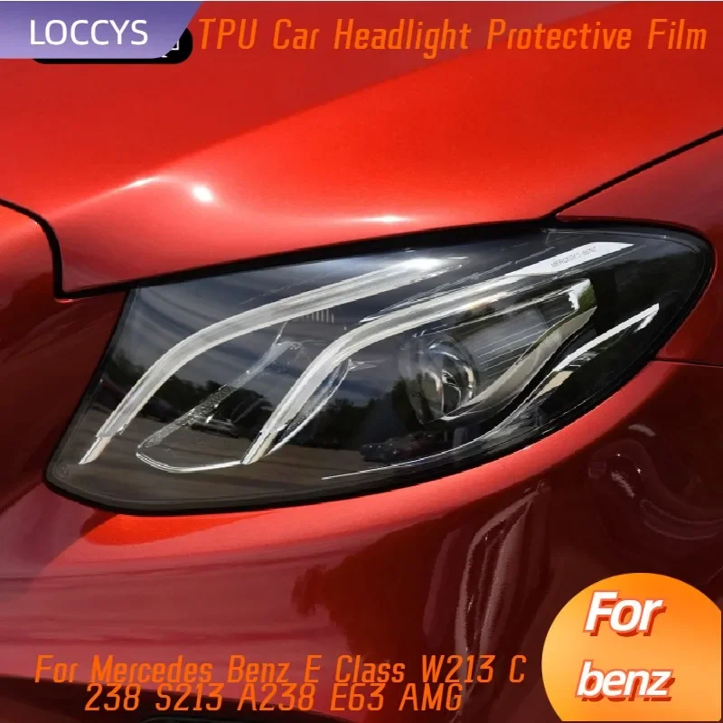 

Car Headlight Tint Black Protective Film Taillight Transparent TPU Sticker For Mercedes Benz E Class W213 C238 S213 A238 E63 AMG