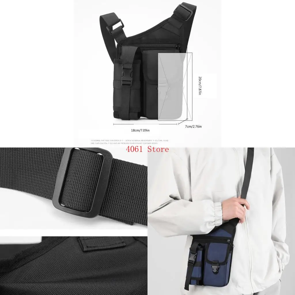 

Multifunctional Chest Bag Shoulder Pack with Multiple Pockets for Various Uses
