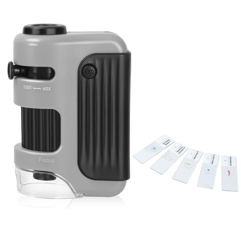 Advanced Pocket Microscope Children's Handheld Microscope Forstudents Toobserve Microorganisms