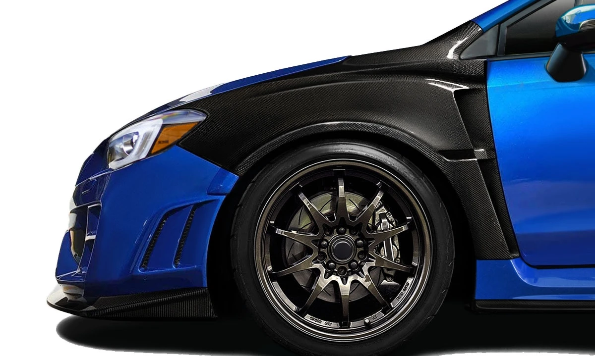 For Subaru WRX-STI 2015-2021 Years Carbon Fiber Front Leaf Board Sand Board Modification