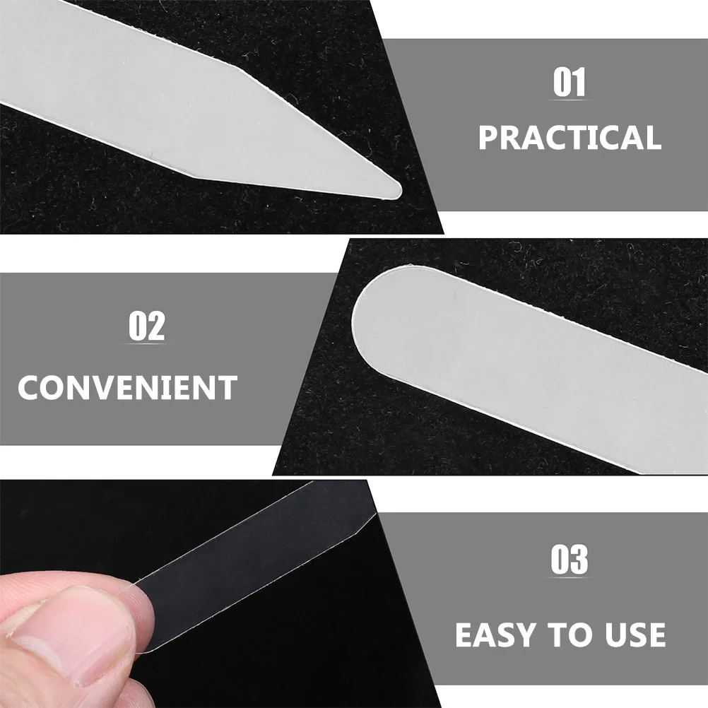 200Pcs Collar Stays for Men's Shirts Long Lasting Design Versatile Use for Various Collars Easy to Attach Collar Stay