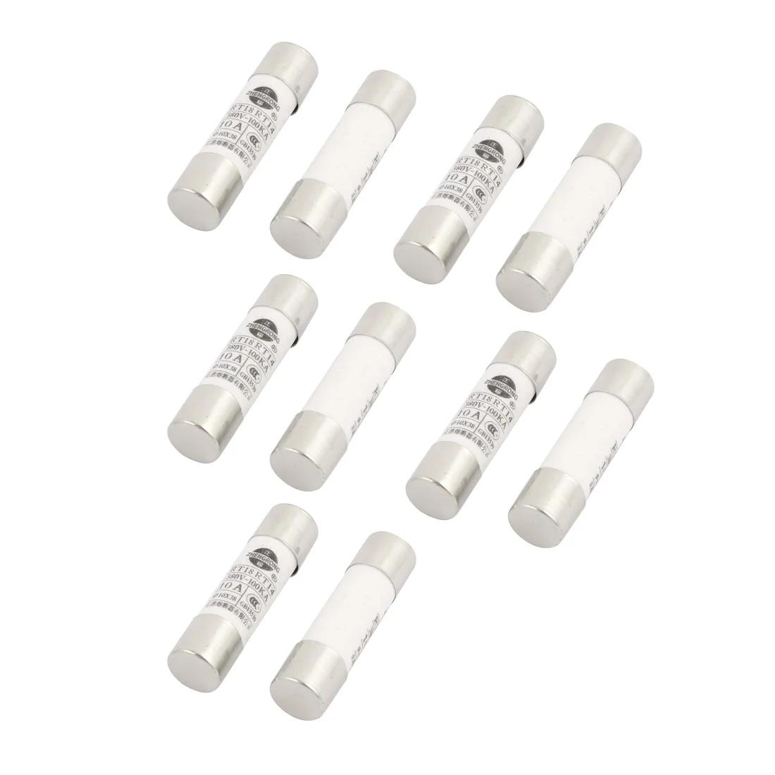 

10Pcs/lot 10mmx38mm Fast Blow Tube Fuses 380V 10A Low Breaking Capacity Cartridge Ceramic Fuse for Protecting Electrical Circuit