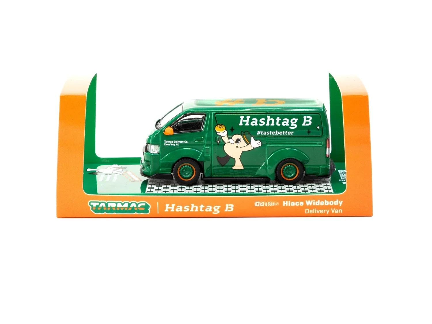 TW Tarmac Works 1:64 Hiace Widebody Hashtag B Special Edition Литая под давлением модель автомобиля